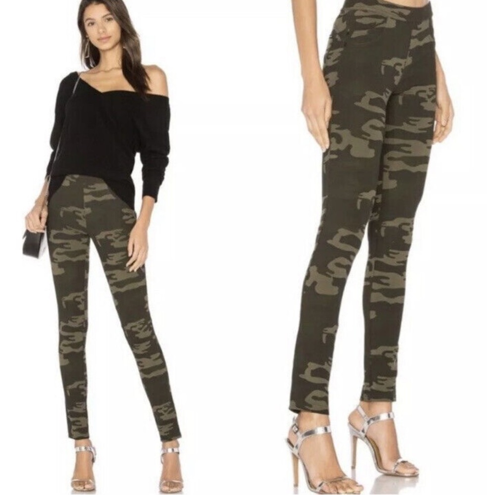 NEW! Sanctuary Anthropologie Stretch Grease Leggings Camouflage Fitted Small